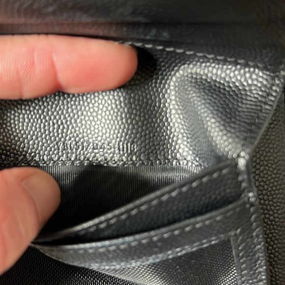 1648 Saint Laurent Black Quilted Small Wallet - Picture 6 of 9